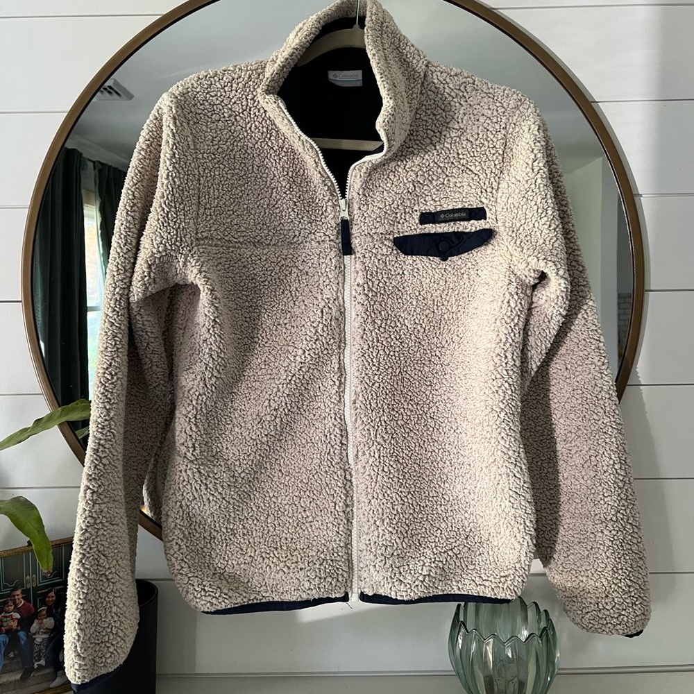 Columbia Sherpa fleece full zip jacket